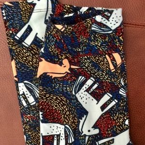 Lularoe Tween Teal Unicorn Leggings New